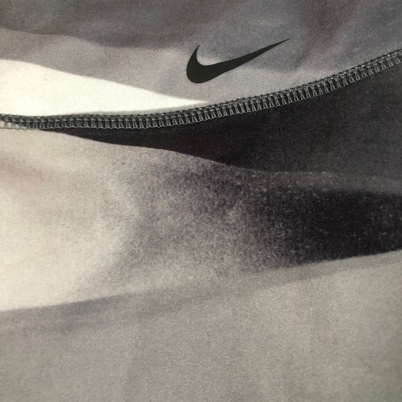 Nike Size S Dri-Fit Power Legend 2.0 Gray Ribbon Wrap Training Tights Leggings - Picture 2 of 7